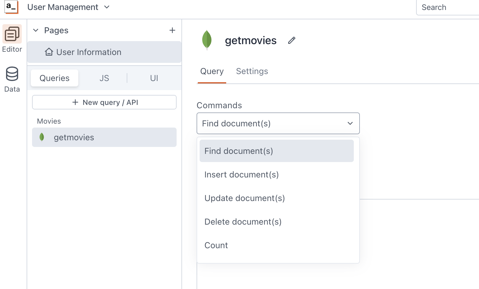 Create MongoDB queries